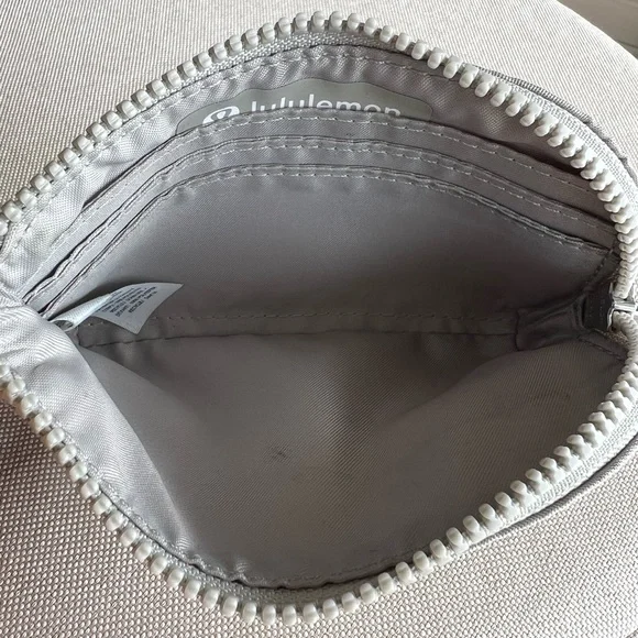 Lululemon Beige Wristlet Pouch + Never Lost Keychain Strap - Picture 7 of 12